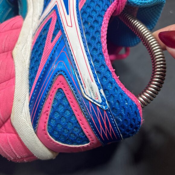 Asics Gel Flux 2 Womens Size 8 Blue & Pink Running Shoes T568N - Picture 8 of 12